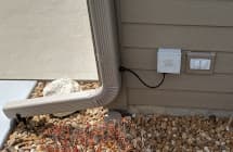 Basement to Junction Box into Downspout